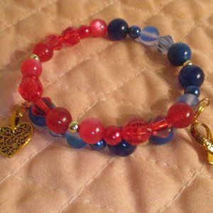 Awareness Bracelets Handmade By candyjewelshop In The IPF Color Blue💙💙